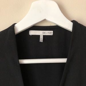 Oak & Fort XS Wrap Dress, Black